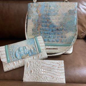 Brahmin Purse. Matching Wallet & Checkbook Cover